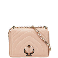 ケイトスペード 二コラ アメリア スモール チェーン ショルダーバッグ ピンクベージュ ラムスキン レディース Kate Spade 【中古】