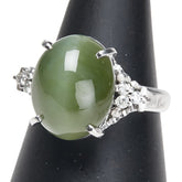 Pt900 プラチナ ダイヤ リング 指輪 レディース 13号 【中古】