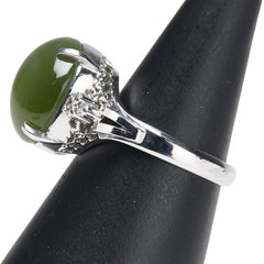 Pt900 プラチナ ダイヤ リング 指輪 レディース 13号 【中古】