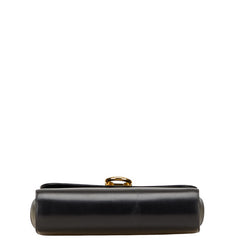 サルヴァトーレフェラガモ ガンチーニ ショルダーバッグ ブラック レザー レディース Salvatore Ferragamo 【中古】