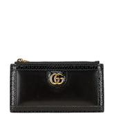 グッチ パイソン カードケース フラグメントケース 699349 ブラック レザー レディース GUCCI 【中古】