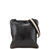 バリー トレインスポッティング 斜め掛け ショルダーバッグ ブラック レザー メンズ BALLY 【中古】