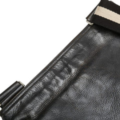 バリー トレインスポッティング 斜め掛け ショルダーバッグ ブラック レザー メンズ BALLY 【中古】