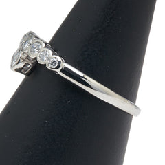 Pt900 プラチナ ダイヤ0.50ct リング 指輪 レディース 15.5号 【中古】