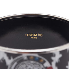 エルメス エマイユTGM 総柄 七宝焼き バングル シルバー マルチカラー メタル レディース HERMES 【中古】
