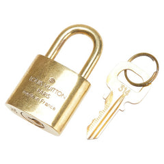 ルイ ヴィトン カデナ 南京錠 キー セット ゴールド メッキ レディース LOUIS VUITTON 【中古】