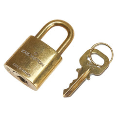 ルイ ヴィトン カデナ 南京錠 キー セット ゴールド メッキ レディース LOUIS VUITTON 【中古】