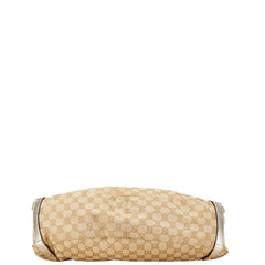 グッチ GGキャンバス アビー トートバッグ 130736 ベージュ ゴールド キャンバス レザー レディース GUCCI 【中古】