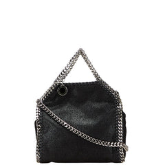 ステラマッカートニー ファラベラ タイニー トートバッグ ショルダーバッグ ブラック シルバー ポリエステル レディース Stella McCartney 【中古】
