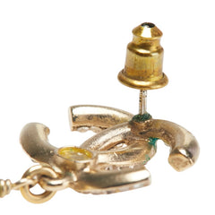 シャネル ココマーク ラインストーン ピアス 片耳のみ ゴールド メッキ フェイクパール レディース CHANEL 【中古】