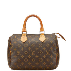 ルイ ヴィトン モノグラム スピーディ25 ミニボストンバッグ ハンドバッグ M41528 ブラウン PVC レザー レディース LOUIS VUITTON 【中古】