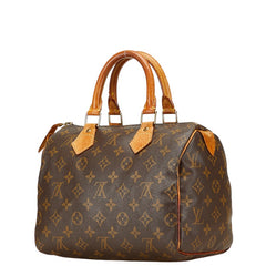 ルイ ヴィトン モノグラム スピーディ25 ミニボストンバッグ ハンドバッグ M41528 ブラウン PVC レザー レディース LOUIS VUITTON 【中古】