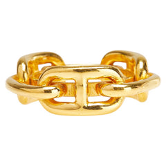 エルメス シェーヌダンクル スカーフリング ゴールド メッキ レディース HERMES 【中古】