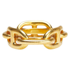 エルメス シェーヌダンクル スカーフリング ゴールド メッキ レディース HERMES 【中古】