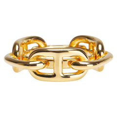 エルメス シェーヌダンクル スカーフリング ゴールド メッキ レディース HERMES 【中古】