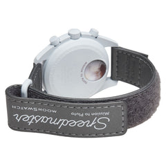 オメガ × スウォッチ Swatch ミッション トゥ プルート 腕時計 SO33M101 クオーツ ホワイト文字盤 ナイロン バイオセラミック レディース OMEGA 【中古】