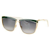 ディオール サングラス ゴールド グリーン プラスチック メッキ レディース Dior 【中古】