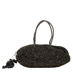 アンテプリマ ワイヤーバッグ ハンドバッグ ブラック ゴールド PVC レディース ANTEPRIMA 【中古】