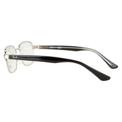 レイバン メガネ RB6445 シルバー ブラック クリア プラスチック メンズ Ray-Ban 【中古】