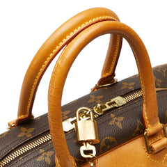 ルイ ヴィトン モノグラム ドーヴィル ハンドバッグ M47270 ブラウン PVC レザー レディース LOUIS VUITTON 【中古】