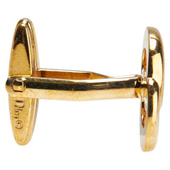 ディオール CDロゴ カフス ゴールド メッキ メンズ Dior 【中古】