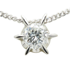 Pt900 プラチナ Pt850 プラチナ ダイヤ1.026ct プチ ネックレス レディース 【中古】
