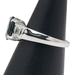 Pt850 プラチナ サファイア2.04ct ダイヤ0.20ct リング 指輪 レディース 11号 【中古】