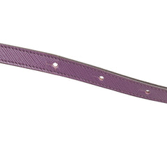 サルヴァトーレフェラガモ ヴァラリボン ショルダーバッグ パープル ナイロン レザー レディース Salvatore Ferragamo 【中古】