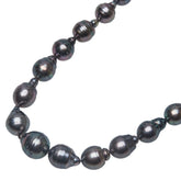 SILVER シルバー 黒蝶真珠8.4~12.2mm パール ネックレス レディース 【中古】