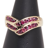 K18YG イエローゴールド ルビー1.11ct リング 指輪 レディース 14号 【中古】