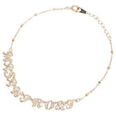 K10YG イエローゴールド キュービックジルコニア ブレスレット レディース 【中古】