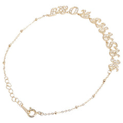 K10YG イエローゴールド キュービックジルコニア ブレスレット レディース 【中古】