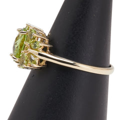 K10YG イエローゴールド ペリドット DNYC ダニアオブニューヨーク リング 指輪 レディース 18.5号 【中古】