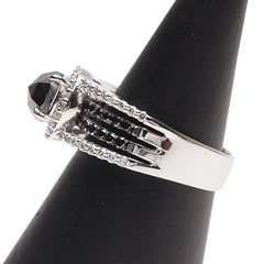 K14WG ホワイトゴールド ダイヤ1.15ct ダイヤ0.68ct リング 指輪 レディース 12号 【中古】