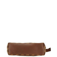 グッチ GGキャンバス ポーチ 039 0852 ブラウン イエロー キャンバス レディース GUCCI 【中古】