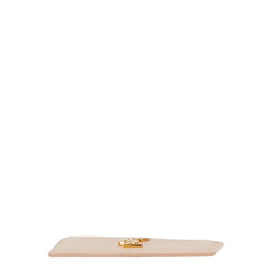 サンローラン YSLロゴ カードケース ピンクベージュ レザー レディース SAINT LAURENT 【中古】