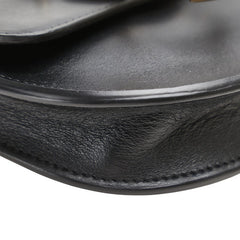 クロエ テス ショルダーバッグ ブラック レザー レディース Chloe 【中古】