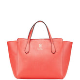 グッチ チルドレンズ スウィング ミニトート ハンドバッグ 355640 レッド ピンク レザー レディース GUCCI 【中古】