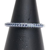 K18WG ホワイトゴールド サファイア0.54ct リング 指輪 レディース 13号 【中古】