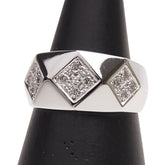 K18WG ホワイトゴールド ダイヤ0.25ct リング 指輪 レディース 11号 【中古】