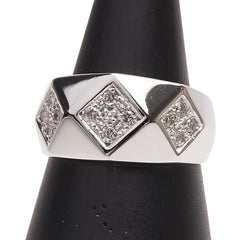 K18WG ホワイトゴールド ダイヤ0.25ct リング 指輪 レディース 11号 【中古】