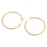 K18YG イエローゴールド フープ ピアス レディース 【中古】