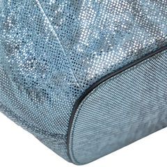 ブルガリ セルペンティフォーエバー バケットバッグ ハンドバッグ ショルダーバッグ 2WAY ブルー カルングレザー レディース BVLGARI 【中古】