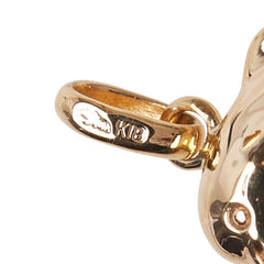 スタージュエリー K18YG イエローゴールド ダイヤ イルカ ドルフィン モチーフ ペンダントトップ レディース STAR JEWELRY 【中古】