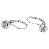 Pt900 プラチナ K14WG ホワイトゴールド コンビ ダイヤ0.515ct ピアス レディース 【中古】