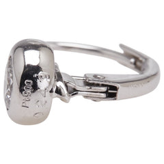 Pt900 プラチナ K14WG ホワイトゴールド コンビ ダイヤ0.515ct ピアス レディース 【中古】