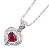 K18WG ホワイトゴールド ダイヤ0.234ct ハート モチーフ ペンダントネックレス レディース 【中古】