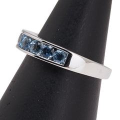 K18WG ホワイトゴールド アクアマリン0.60ct リング 指輪 レディース 11号 【中古】
