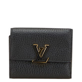 ルイ ヴィトン ポルトフォイユ カプシーヌXS 三つ折り財布 コンパクトウォレット M68587 ブラック ピンク レザー レディース LOUIS VUITTON 【中古】