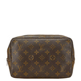 ルイ ヴィトン モノグラム トゥルース トワレット23 セカンドバッグ クラッチバッグ M47524 ブラウン PVC レザー レディース LOUIS VUITTON 【中古】